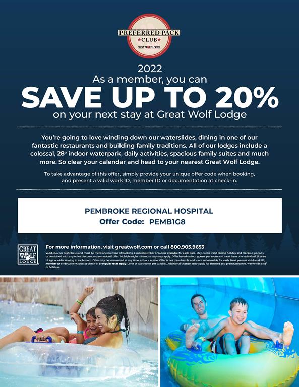 ad depicting special pricing for PRH staff
