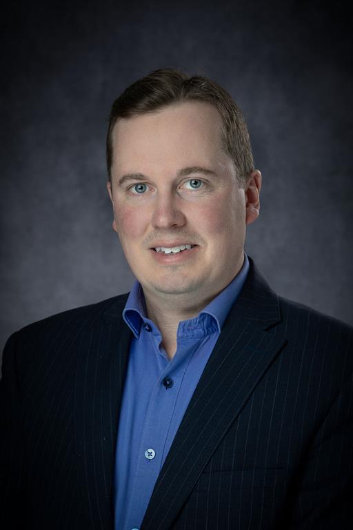 Headship of man in a suit